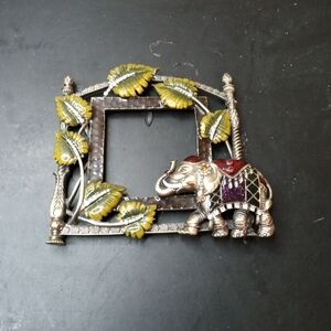 GORGEOUS Signed Jay Strongwater 3" Rhinestone & Enamel Photo Holder